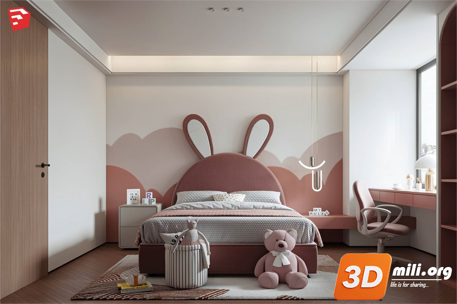 Children Room Scenes Skp FIles 